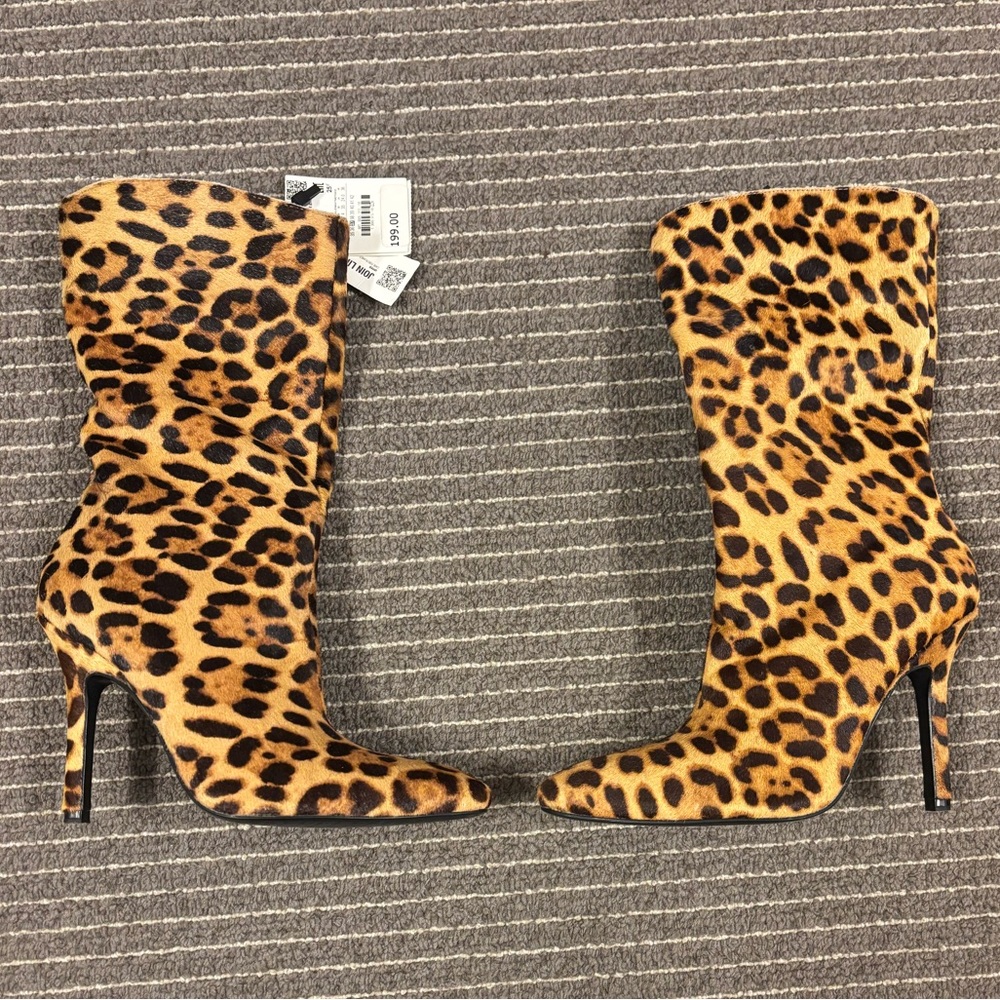 Zara Leopard Print Boots